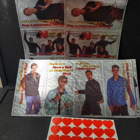 NEW VINTAGE OPENED BOX NSYNC VALENTINE CARDS - Picture 5 of 5
